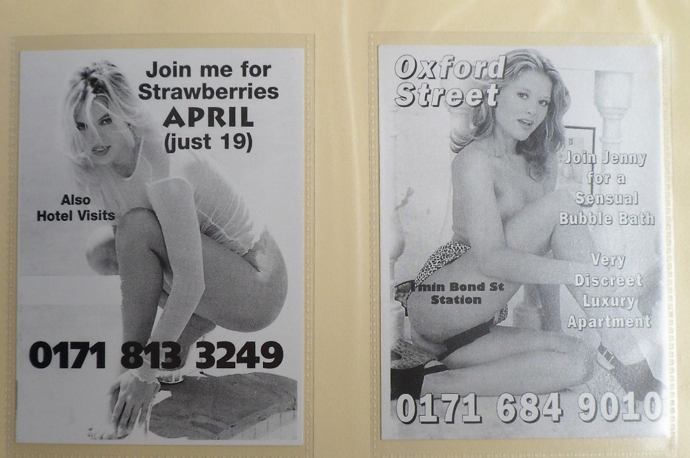 Glamour, a collection of modern telephone box advertising cards for ladies of the night (approx. - Image 2 of 3