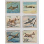 Trade cards, Canada, Lowney (Cracker Jack), United Nations Aeroplanes, ref V62 (45/50, missing nos