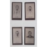 Cigarette cards, Smith's, Footballers, (brown back, 1906) Glasgow Celtic (4 cards) nos 2, 6, 7 &