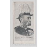 Cigarette card, Sweet Alva, Boer War Celebrities, JASAS, type card, General Sir C.F. Clery (gd) (1)