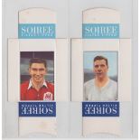 Cigarette cards, Mauritius, Soiree Cigarettes, Famous Footballers, packet issue, two cards, both