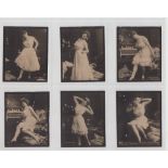 Cigarette cards, Peru, Roldan, Actresses, 'L' size, ref R674-510, 56 different cards (mixed