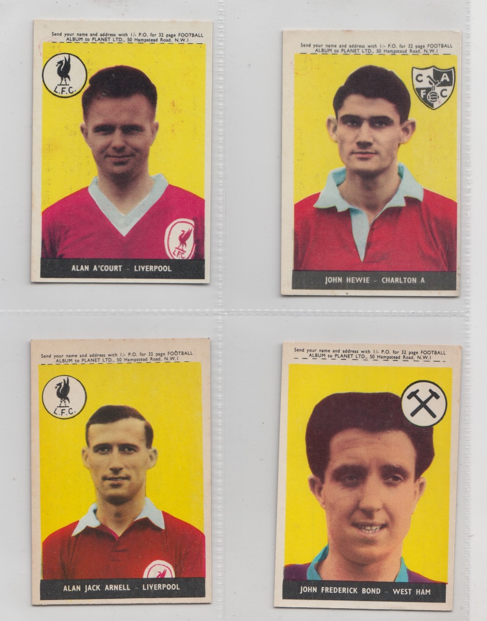 Trade cards, A&BC Gum, Footballers, (Planet, 1-46) 'X' size (set, 46 cards) (gd) - Image 7 of 24