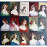 Tony Warr Collection, Postcards, a glamour selection of approx. 90 cards with many published by Tuck