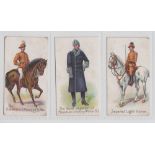 Cigarette cards, Harvey & Davy, Colonial Troops, three cards, Imperial Light Horse, Queensland