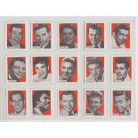 Trade cards, Anon (C A Pearson), Pop Singer Portraits, 'K' size (set, 52 cards) (vg)