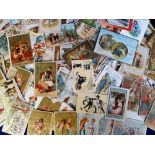 Advertising, Trade Cards, a collection of approx. 250 foreign cards to include Bleu Reckitt,