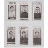 Cigarette cards, Churchman's, Footballers (Brown), six cards, nos 24, 32, 33, 39, 41 & 42 (gd) (6)