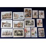 Trade cards, Netherlands, Van Houten, a selection of 14 cards, Barron Munchausen (4), Animals as