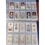 Cigarette cards, Wills, album containing 13 complete sets inc. First Aid, Cricketers 1928, Cinema