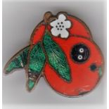 Robertson's Golly Badge, 1932 enamelled 'Fruits' orange made by Miller of Birmingham (fair, some
