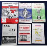 Football programmes, Big match selection of six programmes, Standard Liege v Real Madrid EC semi