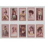 Cigarette cards, USA, ATC, Beauties (Old Gold back), 40 different cards (gd/vg)