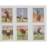 Cigarette cards, Wills, Famous Golfers 'L' size, (set, 25 cards) (mostly gd)