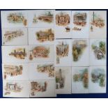 Tony Warr Collection, Postcards, Tuck published 'view' cards Series I and Z chromos numbered 1-48