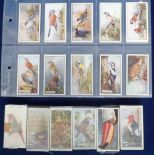 Cigarette cards, Birds, 7 bird related sets, BAT Game Birds & Wild Fowl, Foreign Birds, Gallaher,
