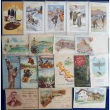 Postcards, a further mixed age Foreign product advertising selection of approx. 100 cards inc. La
