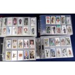 Cigarette cards, 4 albums containing approx. 3000 cards, various manufacturers and series, inc.