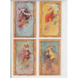 Postcards, Art Nouveau, Jules Cheret 'The Seasons' scarce set of 4 cards (all unused) (gd/vg)