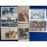 Postcards, a collection of 7 circus related cards inc. Barnum & Bailey chromo litho also RP's