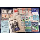 Football, a selection of items inc. programmes, (21), noted FAC Final 1952, Headington v Tonbridge