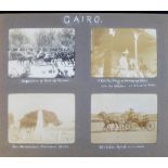 Photographs, an album containing 144 b/w photo's each approx. 10cm x 8cm showing scenes from Egypt