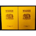 Cricket books, Wisden's Cricketers' Almanack, boxed facsimile reprint set, 1864-1878, limited