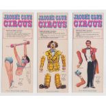 Trade cards, Jacob's, Jacob's Club Circus (set, 16 cards) (gd/vg)