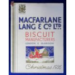 Advertising Macfarlane Lang & Co Ltd 1936 Christmas catalogue with Export price list (vg)