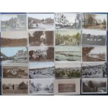 Postcards, a Dorset collection of approx. 30 cards including RP's of The Vicarage Piddletronthide,