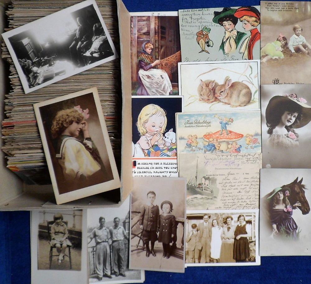 Postcards, a collection of approx. 500 subject cards inc. children, advertising, social history,