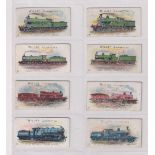 Cigarette cards, Wills, Locomotives & Rolling Stock, all seven error cards together with the seven