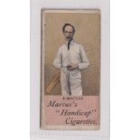 Cigarette card, Marcus's, Cricketers, type card, A. Watson (slightly grubby, gd) (1)