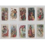 Cigarette cards, USA, Duke's Cigarettes, Holidays, (set, 50 cards) (gd)