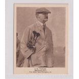 Trade card, Dunlop, How to Improve Your Golf, 'L' size, type card, J H Taylor (vg) (1)
