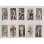 Trade cards, Boy's Magazine, two sets, Famous Cricketers Series includes Baden-Powell (10 cards) &