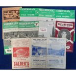 Football programmes, selection of 11 Scottish programmes between 1957/58 and 1964/65, inc. Hibs v St