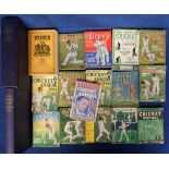 Cricket annuals, sixteen annuals, 1930's onwards, inc. Wisden Cricketers' Almanack 1964 (