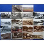 Postcards, Railways, a collection of 18 cards all showing images of UK narrow gauge railways, RP's