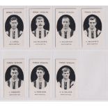 Cigarette cards, Taddy, Prominent Footballers (with footnote) Northampton, 7 cards, Lewis, Lloyd-