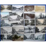 Postcards, South West London, 21 cards inc. 7 RP's, Electric Ave Brixton, South Side Clapham Common,