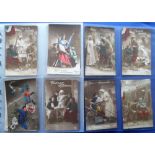 Postcards, an original collection of approx. 100 cards, mainly glamour and patriotic mix. Several