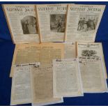 Newspapers, Selection of 10 newspapers from the 1800's, 'The Weekly Dispatch' Sept. 27 1801, 'The