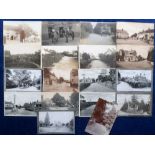Postcards, Surrey, a scarce selection of 18 cards of Rowledge near Farnham Surrey, with good RP's of