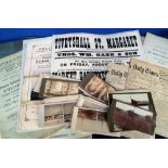 Photographs and other ephemera, Relating to Suffolk and Norfolk to include 24 stereoscopic cards