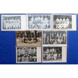 Cricket postcards, a collection of 7 postcards, Australia 1905 & 1909 (both RP's), Warwickshire 1903
