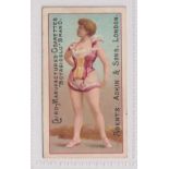Cigarette card, Adkin's, Beauties, PAC, type card, ref H2, picture no 14 with side advert for 'Cairo