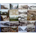 Postcards, Dorset, a collection of 100+ cards, RP's and printed, various locations inc. Weymouth,