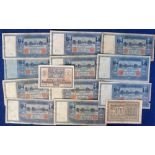 Banknotes, small selection of German banknotes, eleven 100 Mark Reichbanknotes, dated 1910 and two