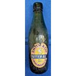 Breweriana, Smith & Co, Lamberhurst, green glass bottle with label attached for Bittle Ale,